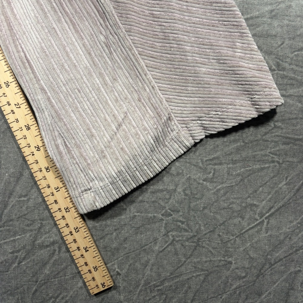 Free People Pants Womens L Lavender Slim And Only Corduroy Flare Ribbed Stretch - Picture 5 of 7